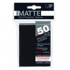 Ultra Pro - 50ct Pro-Matte Black Standard Deck Protectors